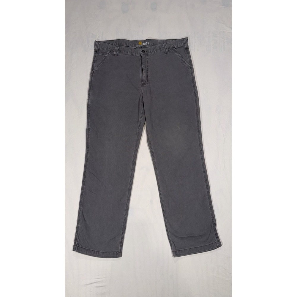 Carhartt Relaxed Fit Gray Work Pants Mens Carpenter Utility Actual 40x30